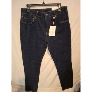 JOHN HENRIC Sweden Men's Blue Jeans Organic Cotton Size 34 X 32 NEW